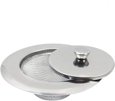 SYGA Kitchen Sink Stainless Steel Push Down Strainer(7.01 cm Set of 1)