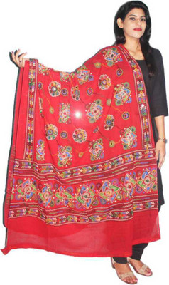 Nama Fashion Pure Cotton Embroidered Women Dupatta