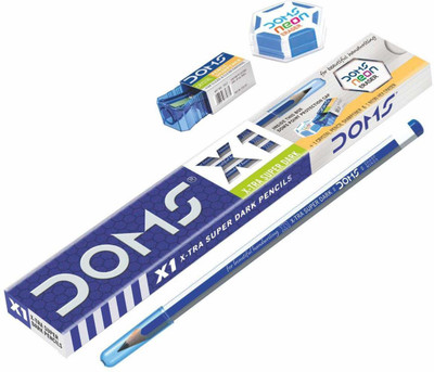 DOMS X1 X Tra Super Dark Pencil(Pack of 100)
