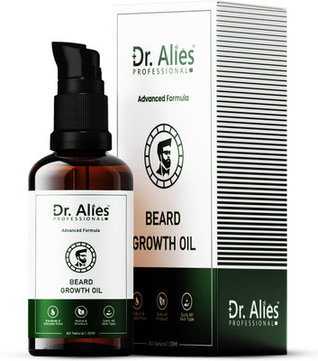 Dr. Alies Professional Fast & Advanced Beard & Mustache Growth Oil for Men | 20x Faster Growth and Thick Beard And Mustache | Chemical Free Beard Care Hair Oil(30 ml)