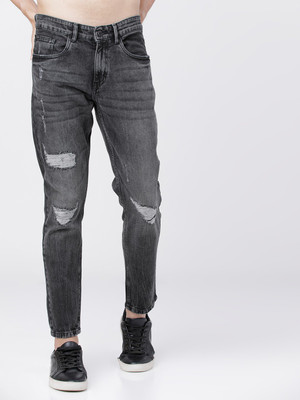 HIGHLANDER Tapered Fit Men Dark Grey Jeans