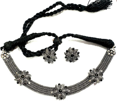 BJS Brass Silver Black Jewellery Set(Pack of 1)