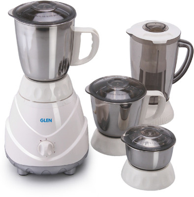 Glen 4022 Plus 750 W Mixer Grinder(SA4022PLUS_New | 4 Jars | White)