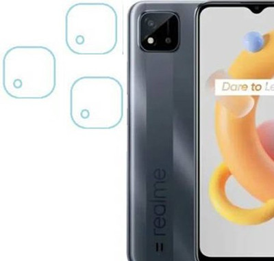 HIRDESH Back Camera Lens Glass Protector for Realme c20(Pack of: 3)