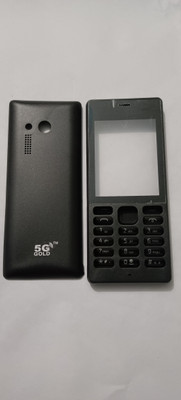 HS Enterprises NOKIA NOKIA 216 BODY FROUNT & BACK Front & Back Panel(BLACK)