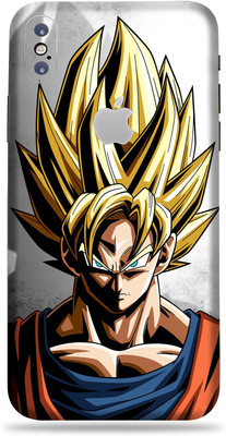 OggyBaba Apple iPhone X, Phone Back side Protector and Camera Protector Mobile Skin(Ultra Super Goku Skin Skin Matte Finish)