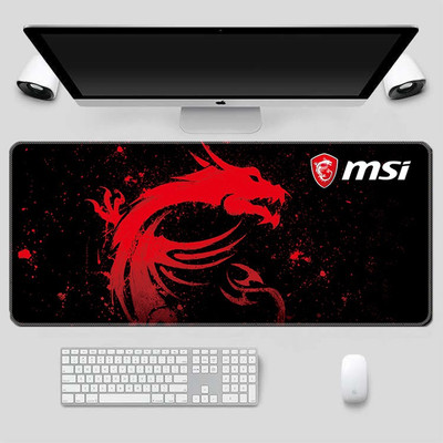 PEARIVE Premium Black & Red Anti-Slip Deskspread Extended XXL 700mmx300mm Natural Rubber Gaming Mouse & Keyboard Pad Non Slip Base Mousepad(Black, Red, White)