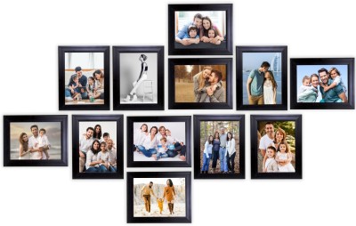 KDM Home Decor Wood Wall Photo Frame(Brown, 12 Photo(s), 5x7 Inch)