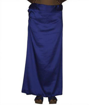 Online Generation Navy Blue Petticoat_saree Satin Blend Petticoat(Free)