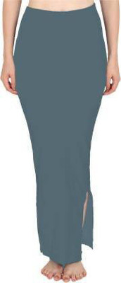 Online Generation Slim Fit Saree Shapewear GREY 01 Lycra Blend, Nylon Blend Petticoat(Free)