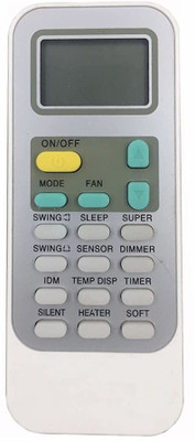 Akshita AC Remote Control No.130 ( Chake Image With Old Remote HISENSE Remote Controller(White)