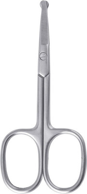 MYYNTI Stainless Steel Scissor Professional Grooming for Eyebrows, Nose, Moustache, Beard for Men and Women Scissors(Set of 1, Silver)