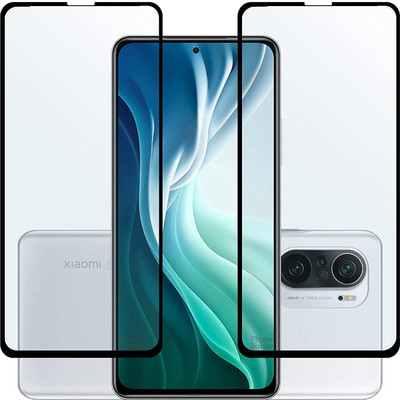 NIMMIKA ENTERPRISES Edge To Edge Tempered Glass for Mi Redmi K40 Pro Plus 5G(Comprehensive protection | High-quality material | Multi-layered coating | Clear and smooth surface | Easy to install)(Pack of 2)