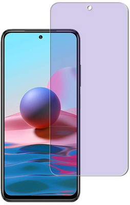 MUTAALI Tempered Glass Guard for REDMI NOTE 10 Front Anti Blue(Pack of 1)