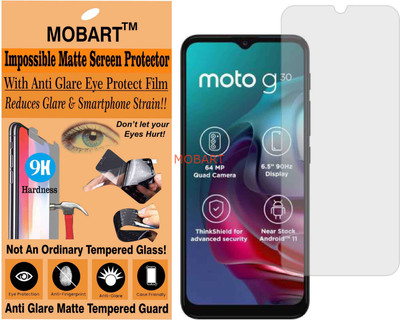 MOBART Impossible Screen Guard for MOTO G30 (Flexible Matte)(Pack of 1)