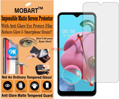 MOBART Impossible Screen Guard for LG Q51 (Flexible Matte)(Pack of 1)