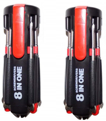 smile4u (PACK OF 2) Multi Screwdriver 8 in 1 KS=46 Screwdriver Set Standard Screwdriver Set(Pack of 2)