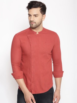 Showoff Men Solid Casual Maroon Shirt