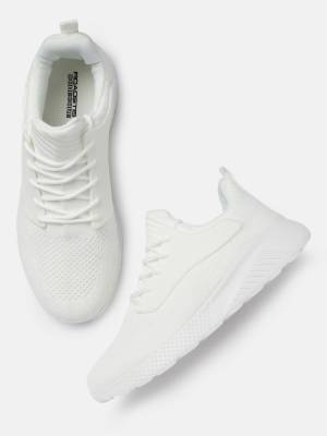 Men White Solid Sneakers Sneakers For Men  (White)
