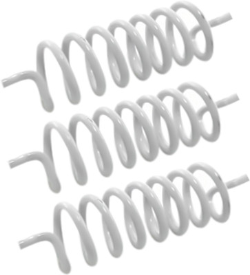 TREEMAISON VASTU WHITE ROUND ANTI-CLOCKWISE SPRING USE TO BOOST OF THE ENERGY FIELD (ST-3) Decorative Showpiece  -  5 cm(Metal, White)