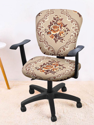 Cortina Polyester 1 Seater Chair Floral Cover(Pack of 1 Multicolor)