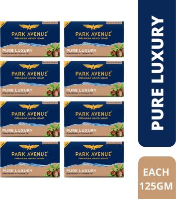 PARK AVENUE Luxury Fragrant Soap With Shea Butter And Coconut Oil 125 Grams Each (Pack of 8)