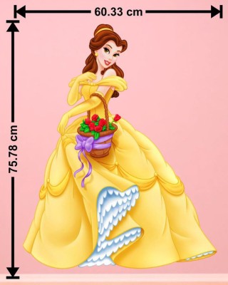 Approach home Decor 75.78 cm 3d animal cartoon princess sofia wall sticker Self Adhesive Sticker(Pack of 1)