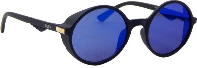 Els Round Sunglasses(For Men & Women, Blue)