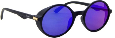 Els Round Sunglasses(For Men & Women, Blue)