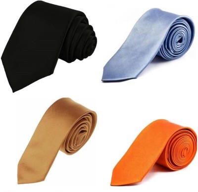 Qitty Solid Tie(Pack of 4)