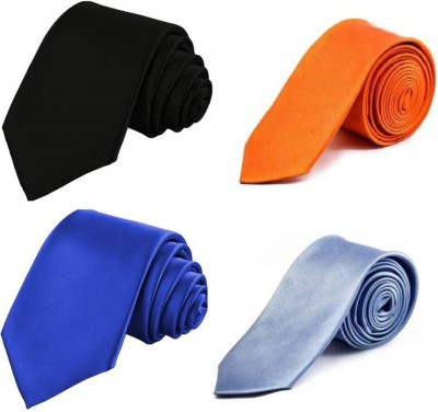 Qitty Solid Tie(Pack of 4)