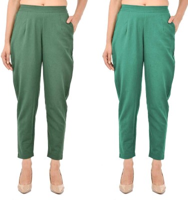 FABISHO Regular Fit Women Green, Light Green Trousers