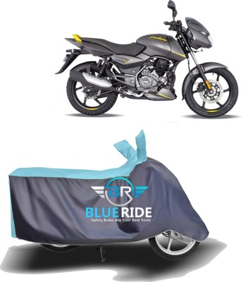 BLUERIDE Two Wheeler Cover for Bajaj(Pulsar 150, Blue, Grey)