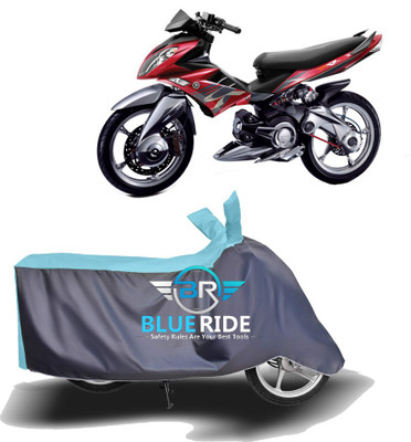 BLOERIDE Two Wheeler Cover for Yamaha(X1, Blue, Grey)