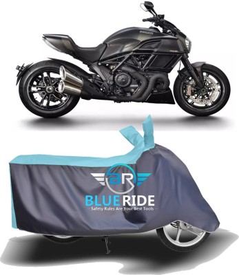 BLUERIDE Two Wheeler Cover for Ducati(Diavel, Blue, Grey)