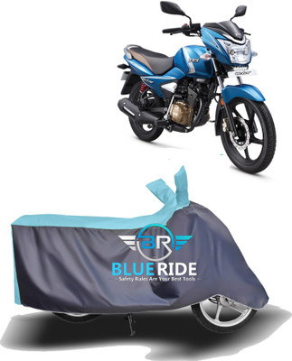 BLOERIDE Two Wheeler Cover for TVS(Victor, Blue, Grey)