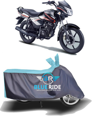 BLOERIDE Two Wheeler Cover for TVS(Phoenix 125, Blue, Grey)