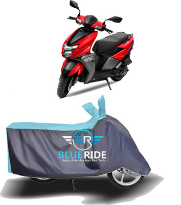 BLOERIDE Two Wheeler Cover for TVS(Ntorq 125, Blue, Grey)