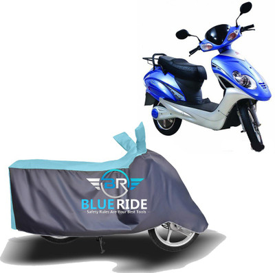 THE REAL ARV Waterproof Two Wheeler Cover for Lohia(Fame, Blue, Grey)