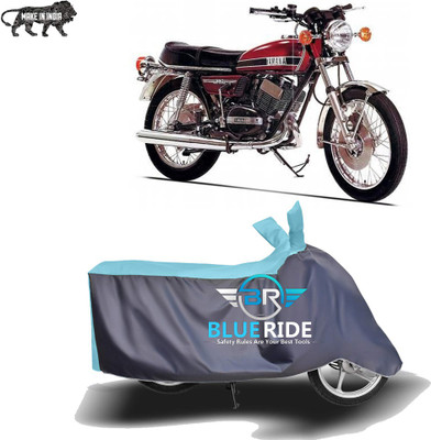 BLORIDE Two Wheeler Cover for Yamaha(RD 350, Blue, Grey)