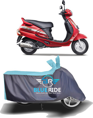 BLOERIDE Two Wheeler Cover for Mahindra(Duro DZ, Blue, Grey)