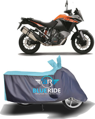 BLOERIDE Two Wheeler Cover for KTM(1050 Adventure, Blue, Grey)