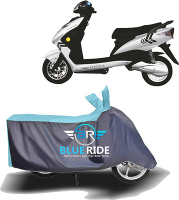 BLORIDE Two Wheeler Cover for Kinetic(Zing, Blue, Grey)