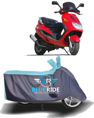 THE REAL ARV Waterproof Two Wheeler Cover for Kinetic(Blaze, Blue, Grey)