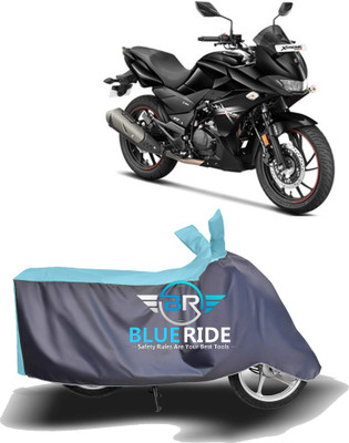 BLOERIDE Two Wheeler Cover for Hero(MotoCorp Xtreme 200S, Blue, Grey)