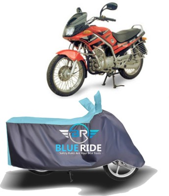 BLORIDE Two Wheeler Cover for Kinetic(GF 170, Blue, Grey)