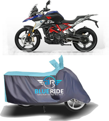 BLORIDE Two Wheeler Cover for BMW(G 310 GS, Blue, Grey)