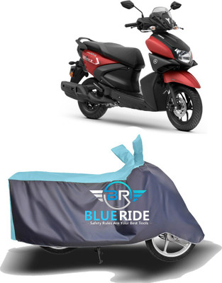 BLORIDE Two Wheeler Cover for Yamaha(RayZR 125 Fi, Blue, Grey)