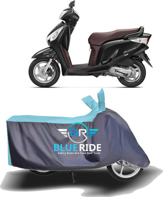 BLOERIDE Two Wheeler Cover for Honda(Aviator, Blue, Grey)