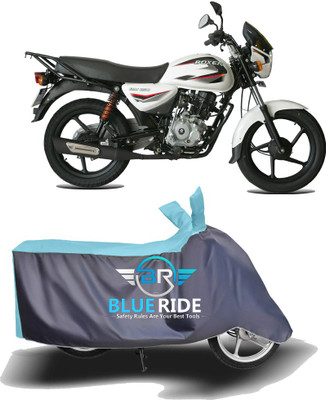 BLOERIDE Two Wheeler Cover for Bajaj(Boxer BM 150, Blue, Grey)